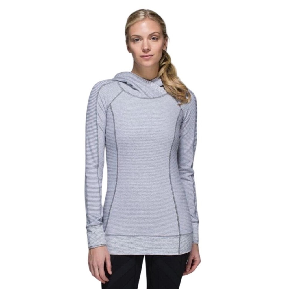 Lululemon Think Fast Hoodie
Pique White Slate Tonka Stripe Sweatshirt 10